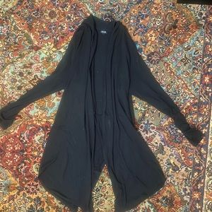 Tunic length cardigan